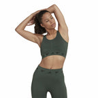 Adidas Sports Bra Aeroknit Women's Sports Bra - Olive - product view 11