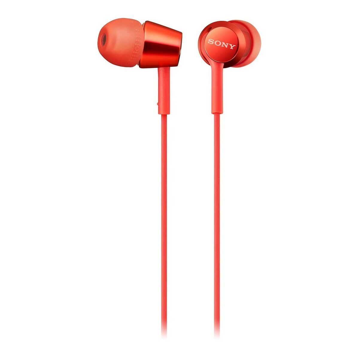 Kopfhörer mit Mikrofon Sony MDR-EX155AP Rot – Produktbild 1