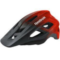 Reebok Erwachsenen-Cycling Helm Schwarz Rot Visor
