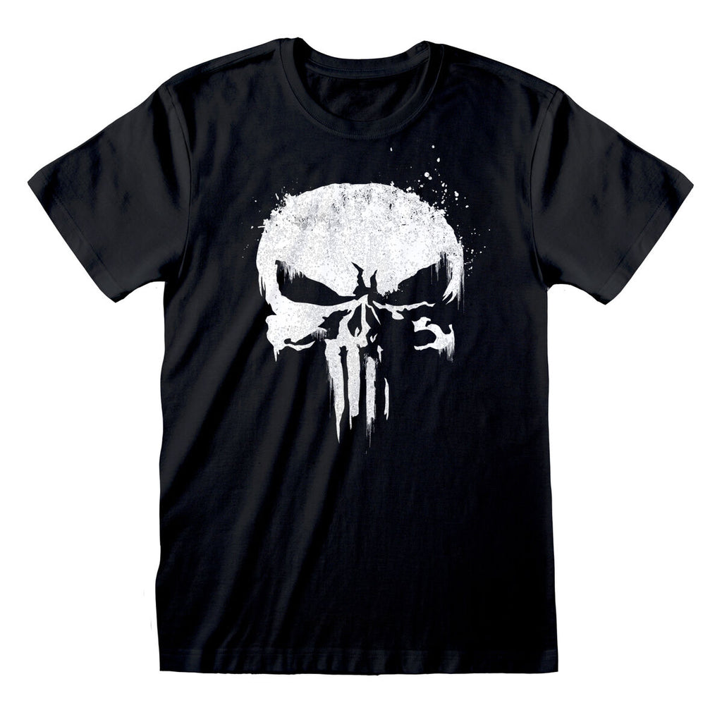Marvel Kurzarm-T-Shirt Logo Schwarz Unisex