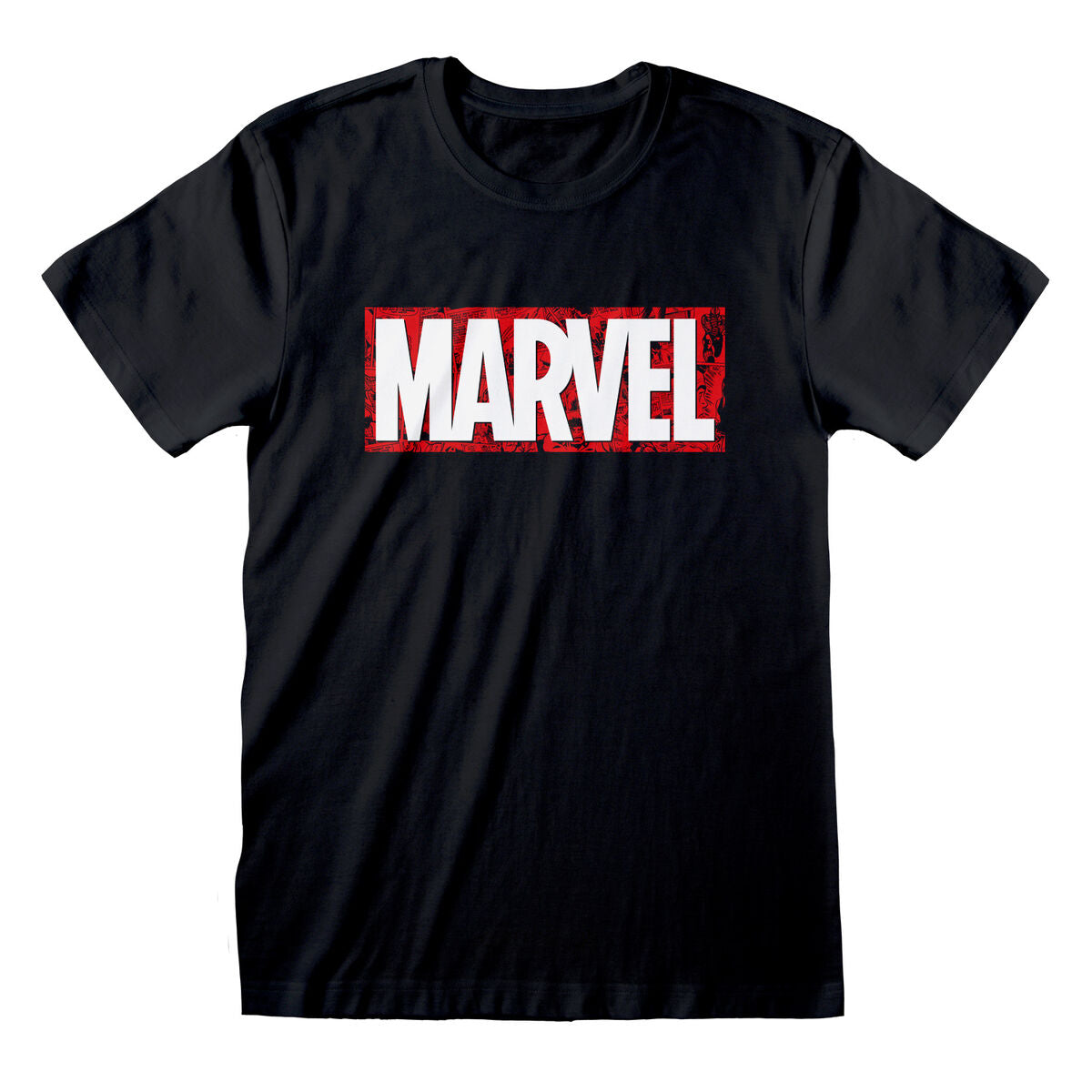 Marvel Unisex Kurzarm-T-Shirt Schwarz