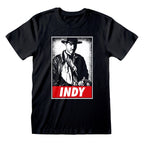 Indiana Jones Kurzarm-T-Shirt Indy Schwarz Unisex