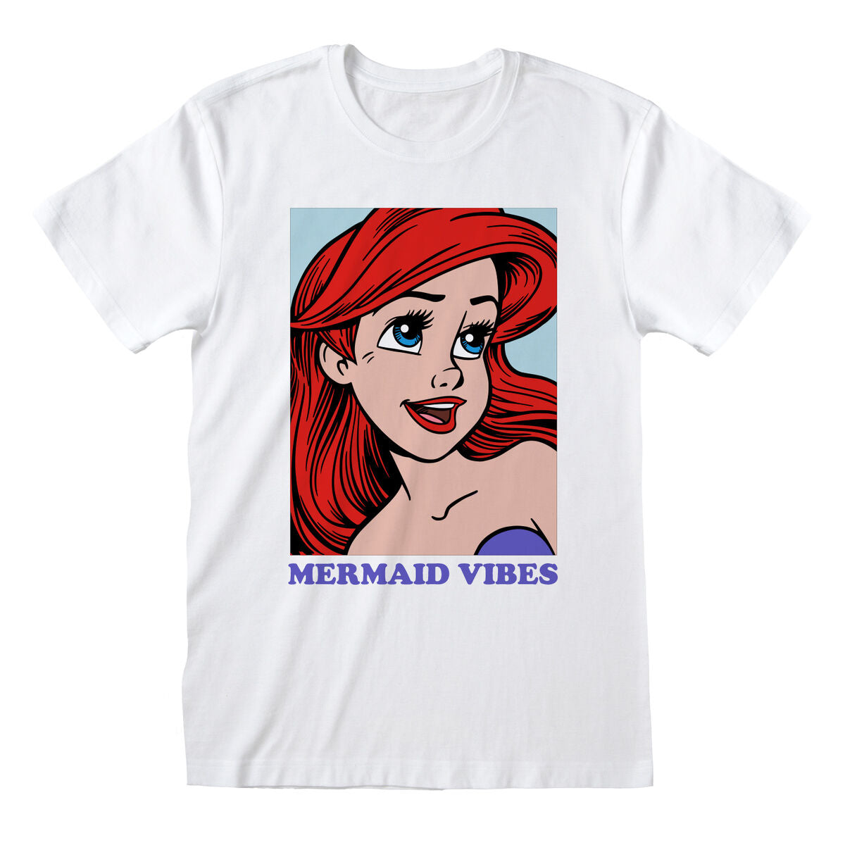 Short Sleeve T-Shirt The Little Mermaid Mermaid Vibes Weiß Unisex – Produktbild 1