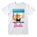 Barbie Kurzarm-T-Shirt Vacay Mode Weiß Unisex