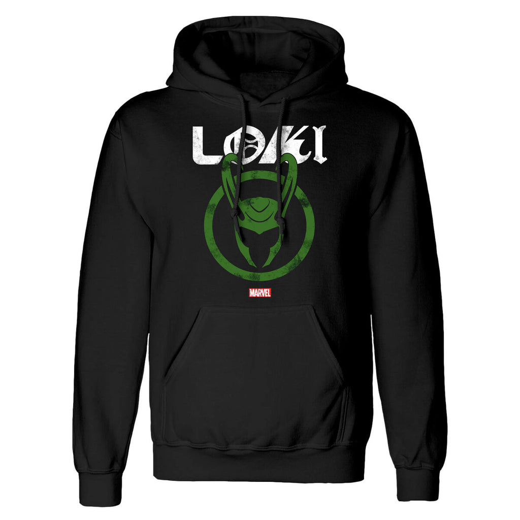 Marvel Unisex-Hoodie Distressed Logo Schwarz – XL