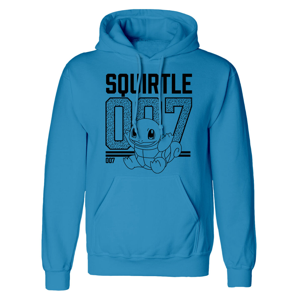 Pokémon Unisex-Hoodie Squirtle Line Art Blau – XL