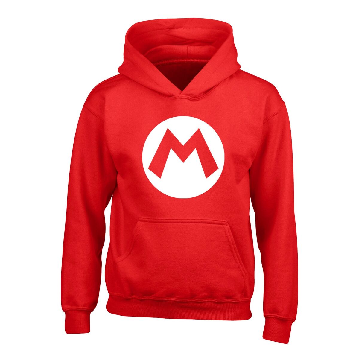 Super Mario Unisex-Hoodie Badge Rot – 12-13 Years