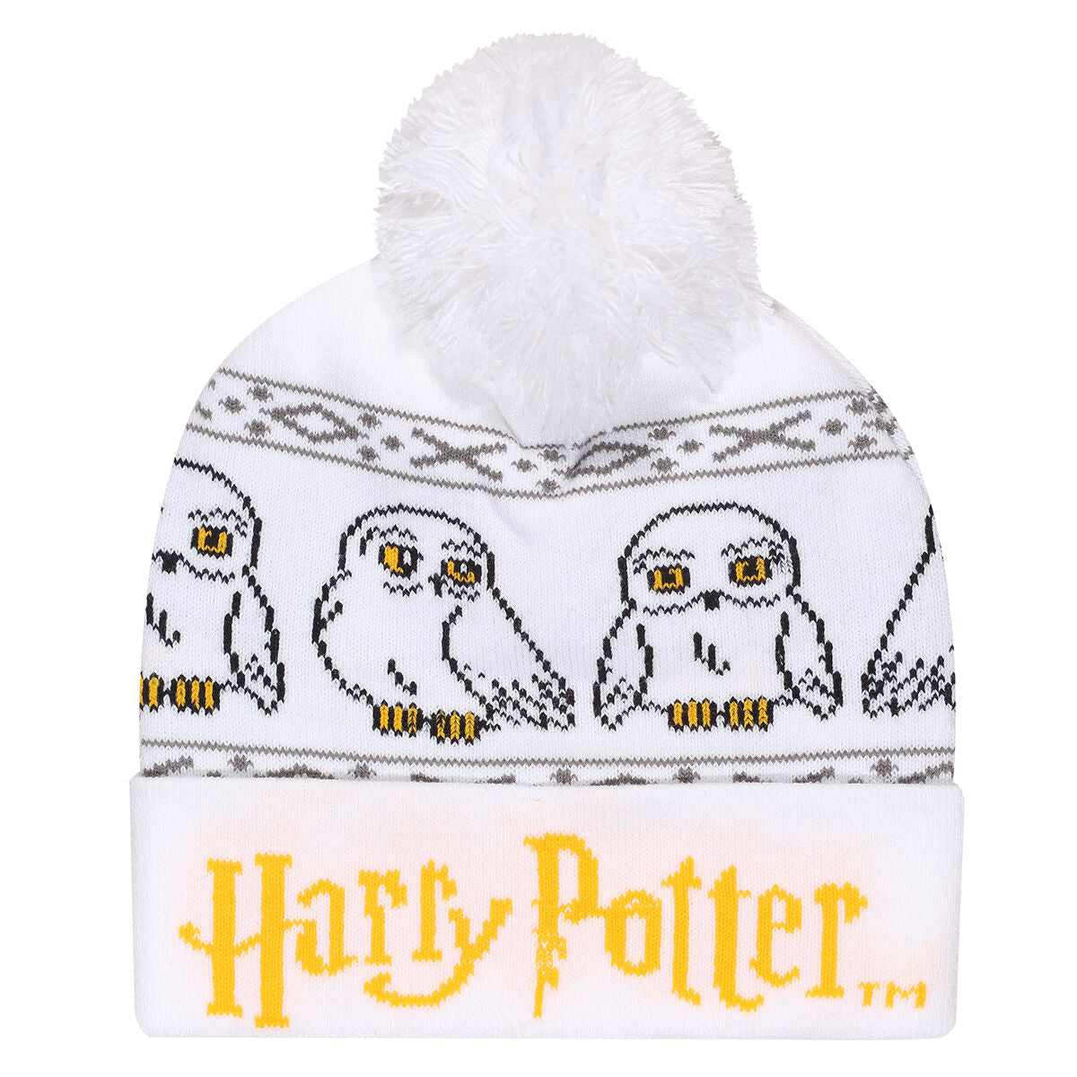 Harry Potter Hut Hedwig Snow Beanie Weiß