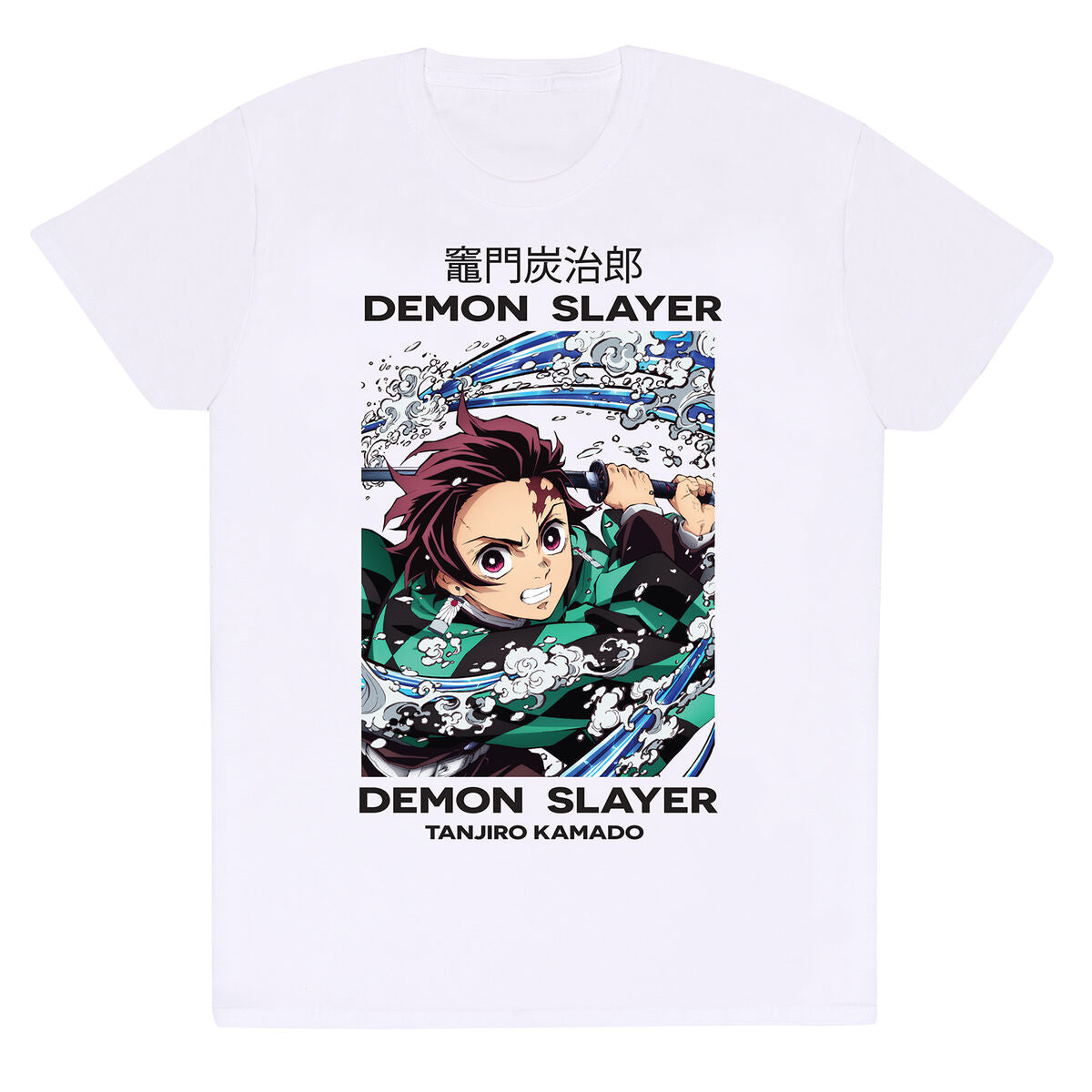 Short Sleeve T-Shirt Demon Slayer Whirlpool Weiß Unisex – Produktbild 1