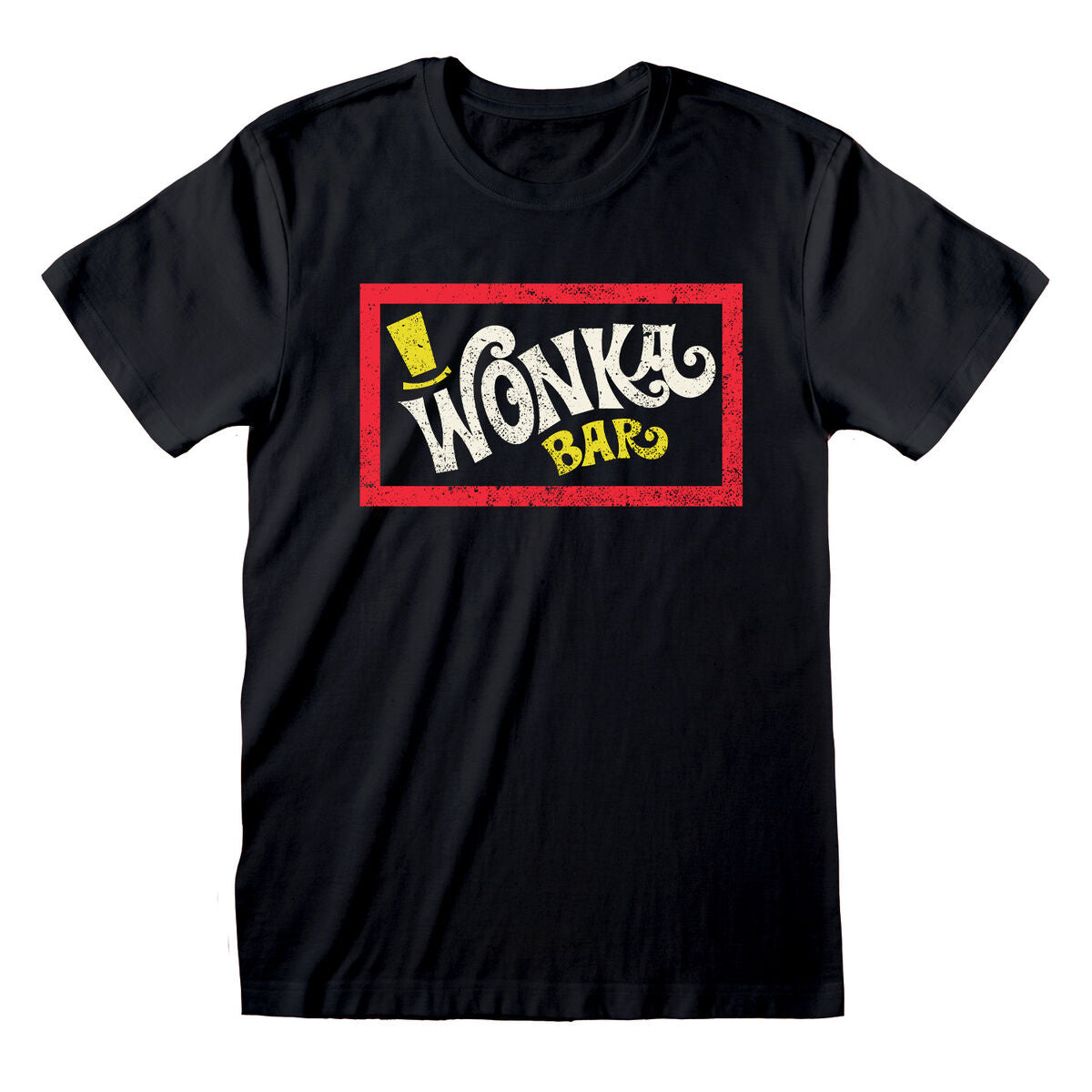 Willy Wonka Unisex Kurzarm-T-Shirt Bar Schwarz – XXL