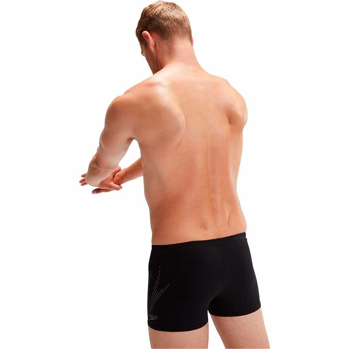 Speedo Herren-Bathing Kostüm Hyperboom Placement Schwarz – 34
