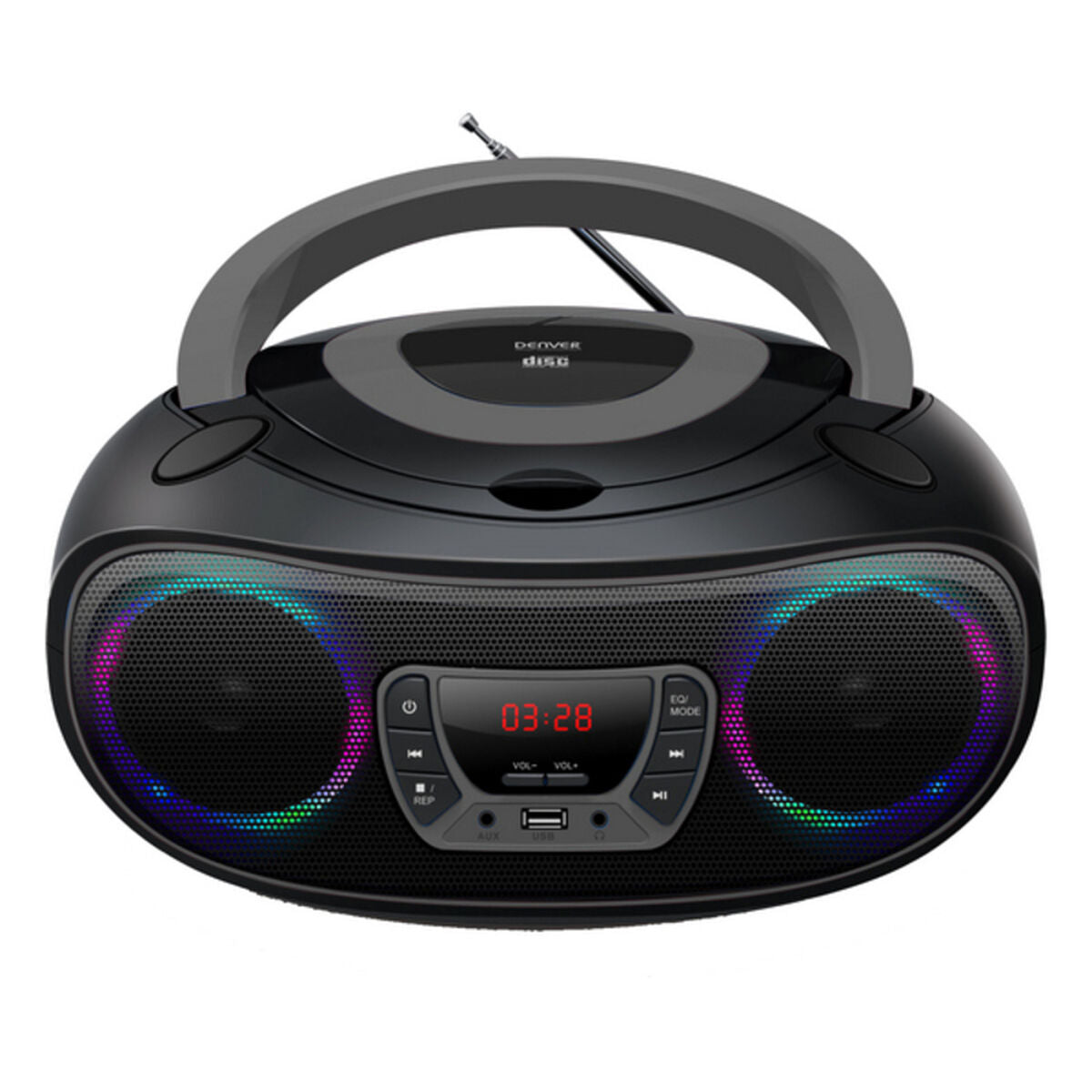 Radio CD Bluetooth MP3 Denver Electronics TCL-212BT Grau 4W Grau Schwarz/Grau – Produktbild 1