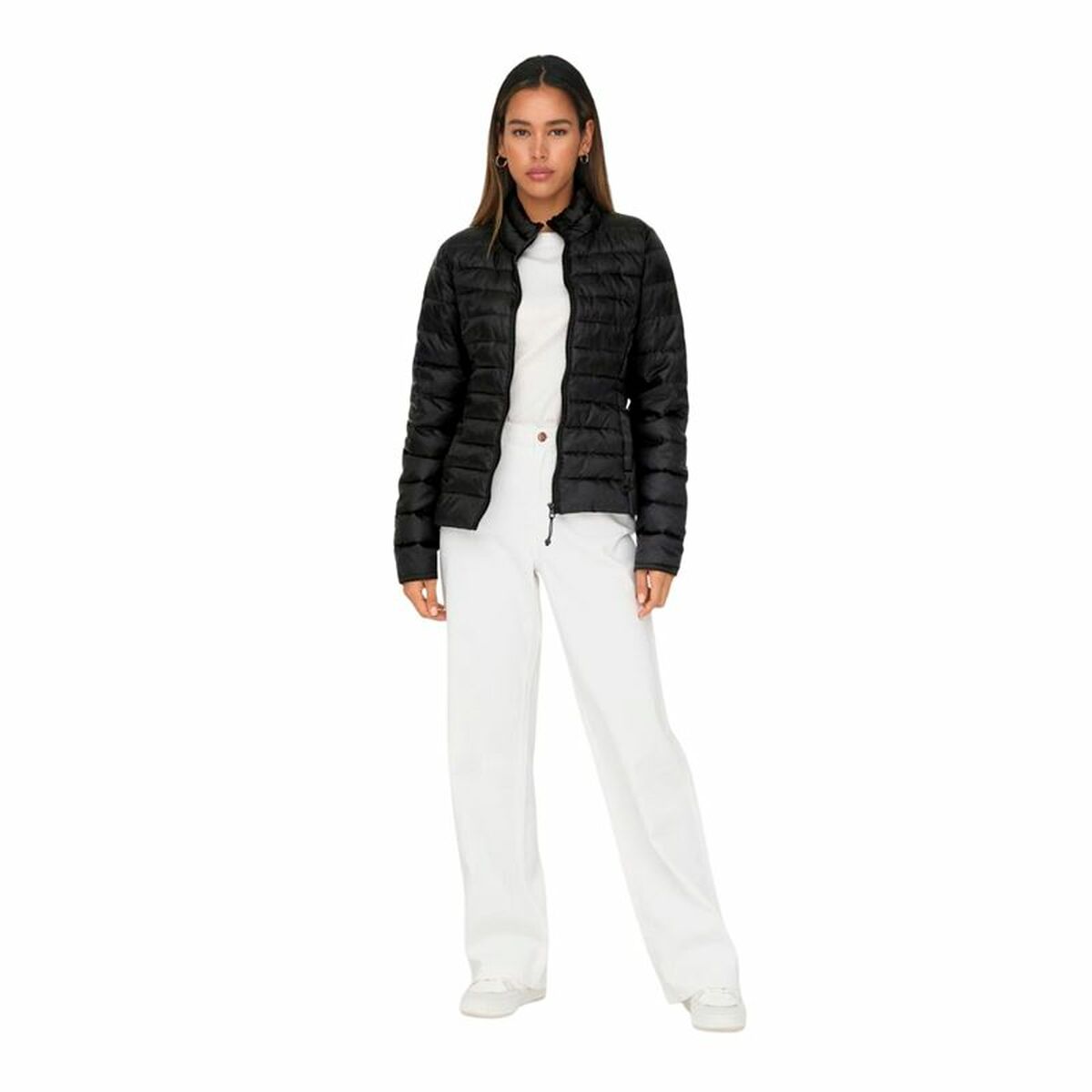 Only Damen-Sportjacke Onltahoe Quilted Schwarz – XL