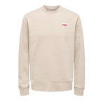 Only & Sons Herren-Sweatshirt without Hood Onsdawson Reg Crew Vd Weiß – 2XL