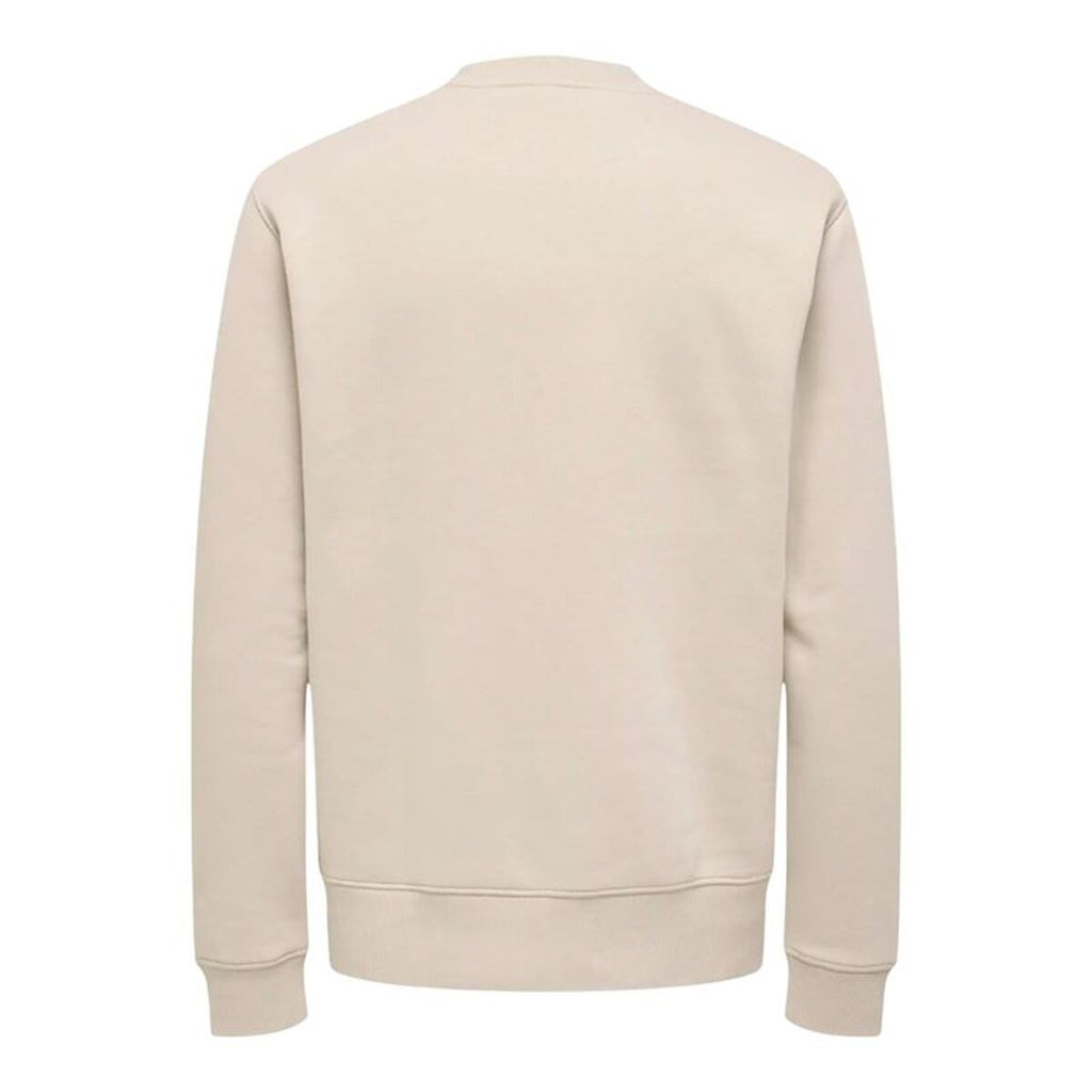 Only & Sons Herren-Sweatshirt without Hood Onsdawson Reg Crew Vd Weiß – XL