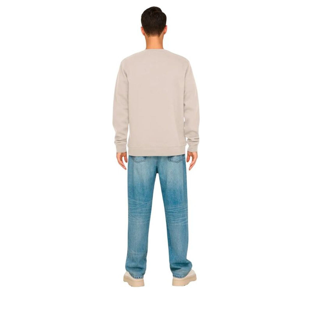 Only & Sons Herren-Sweatshirt without Hood Onsdawson Reg Crew Vd Weiß
