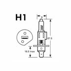 M-Tech Auto Bulb PTZSW1-DUO H1 P14,5s
