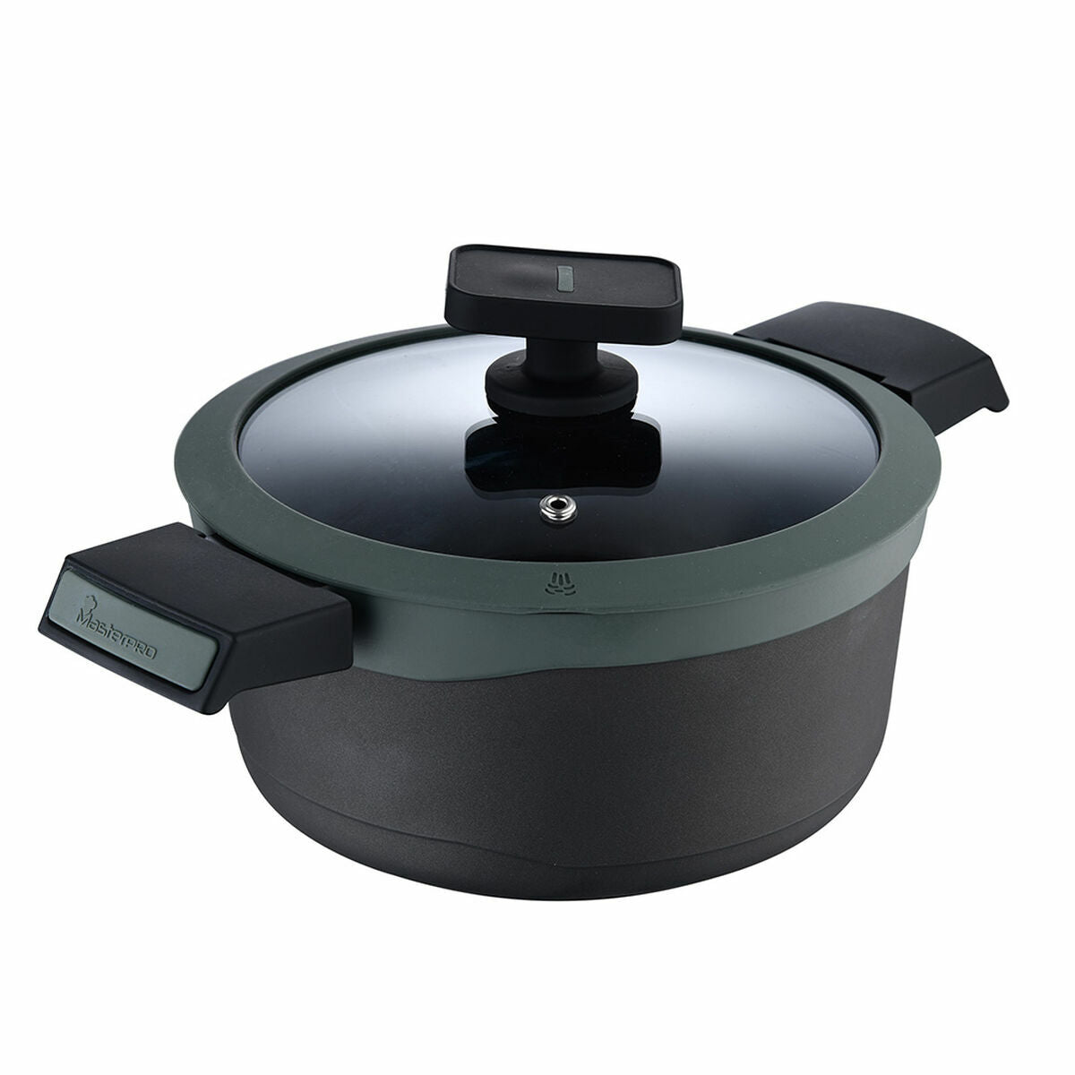 Casserole with lid Masterpro GASTRO REECO MP Schwarz – Produktbild 1