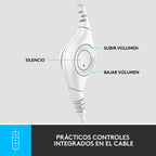 Logitech Kopfhörer H390 Weiß