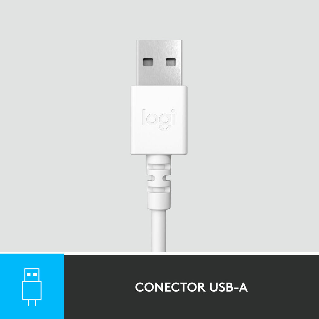 Logitech Kopfhörer H390 Weiß