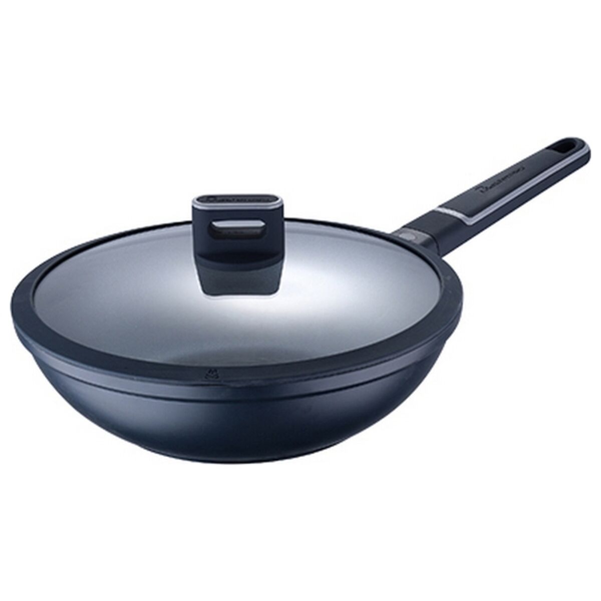 Wok Pan Masterpro Indigo Schwarz Aluminium (Ø 28 cm) – Produktbild 1