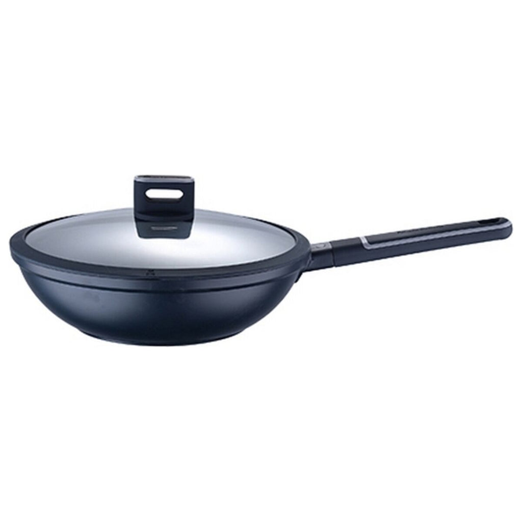 Masterpro Wok Pfanne Indigo Schwarz Aluminium (Ø 28 cm)