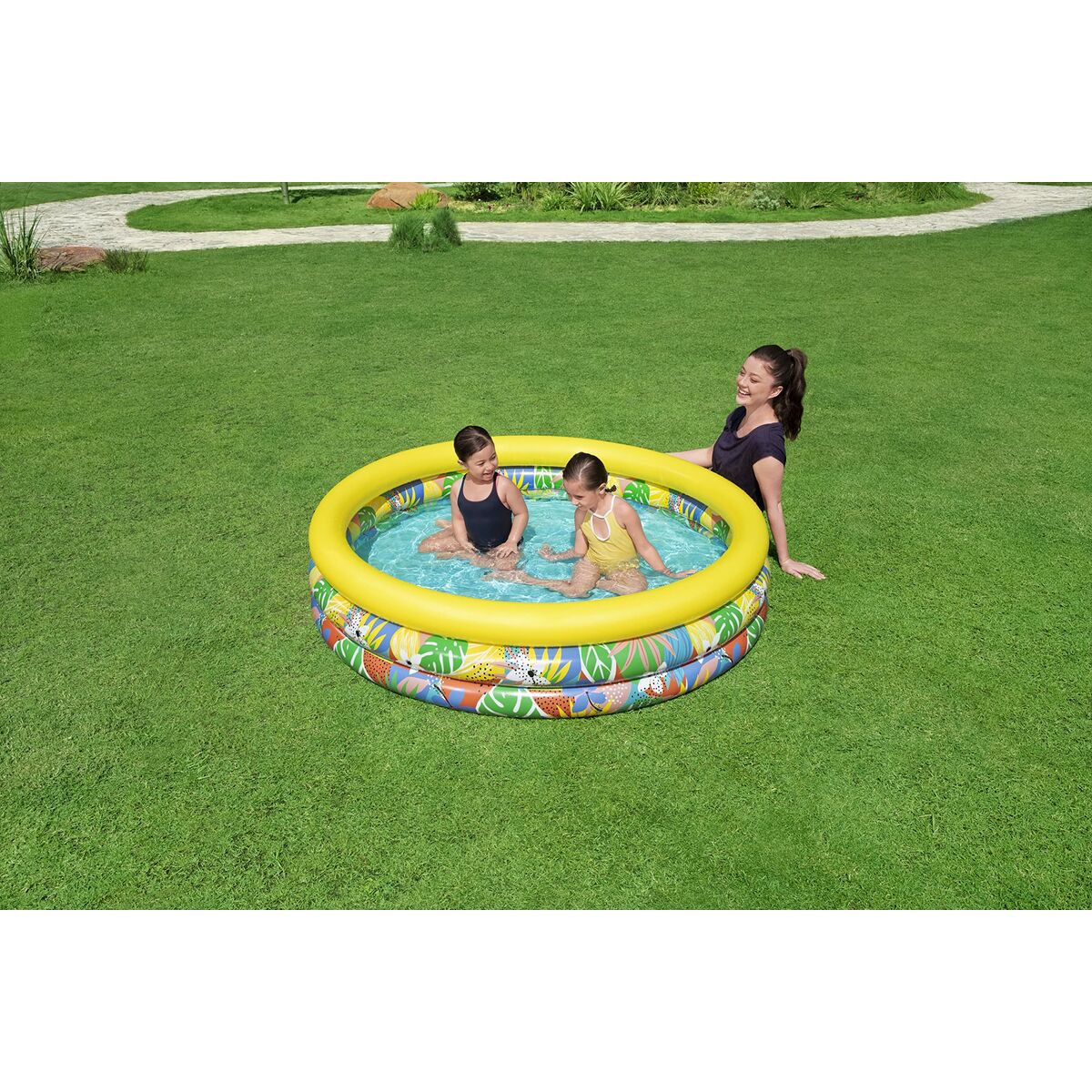 Bestway Aufblasbares Planschbecken für Kinder – 168 x 38 cm