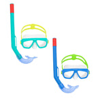 Bestway Schnorchel Goggles & Tube für Kinder Blau Türkis