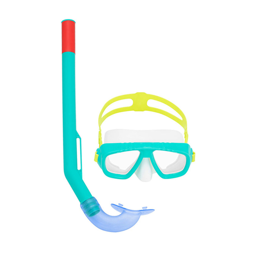 Bestway Schnorchel Goggles & Tube für Kinder Blau Türkis