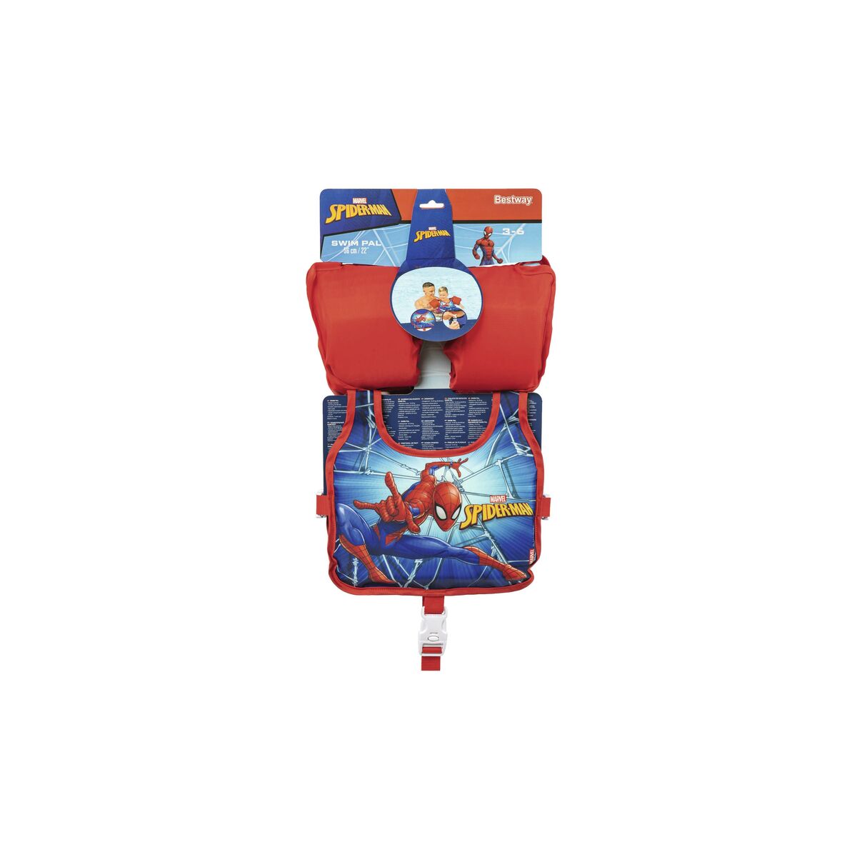Bestway Vest mit Arm Bands Disney Spiderman 56 cm +3-6 Jahre Pool & Strand