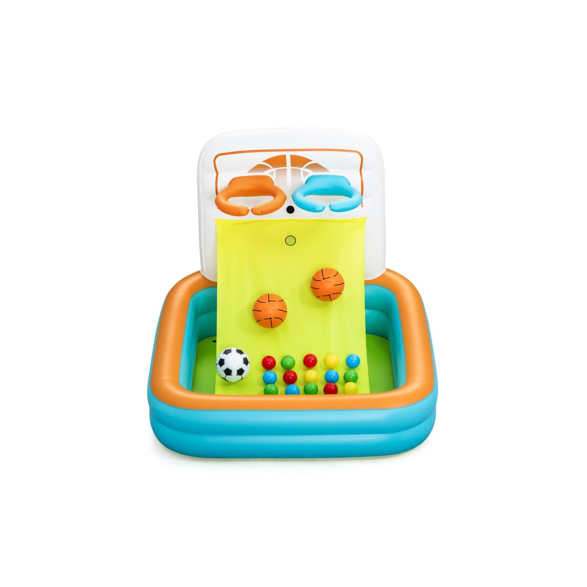 Bestway Aufblasbarer Kinderpool mit Baskets, Bälle +2 Jahre Garten