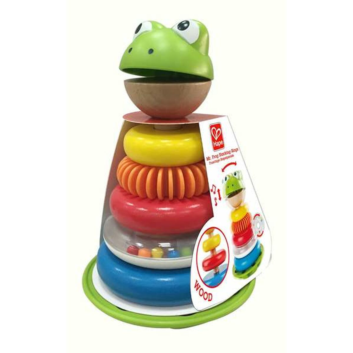 Hape Stacking Blocks Sr Frog Mehrfarbig