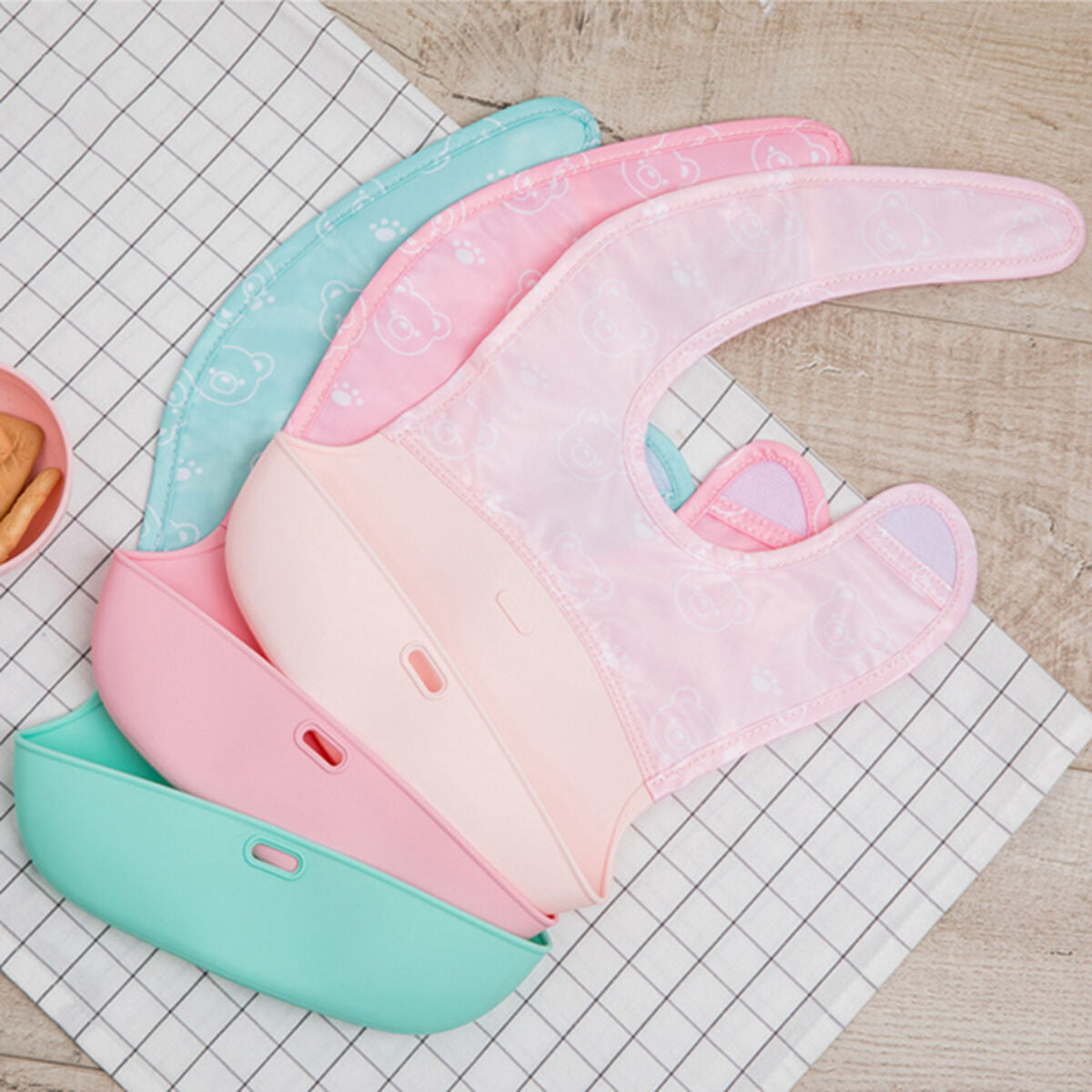 Bib Foldable Easy Rosa