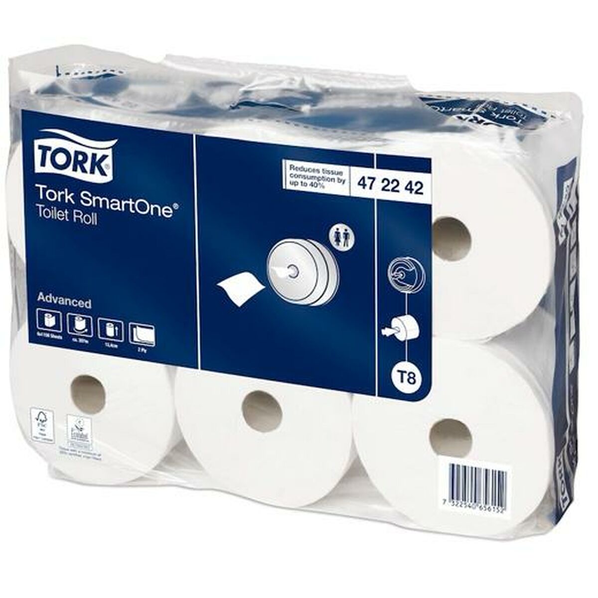 Toilet Roll Tork SmartOne T8 207 m 6 Teile – Produktbild 1