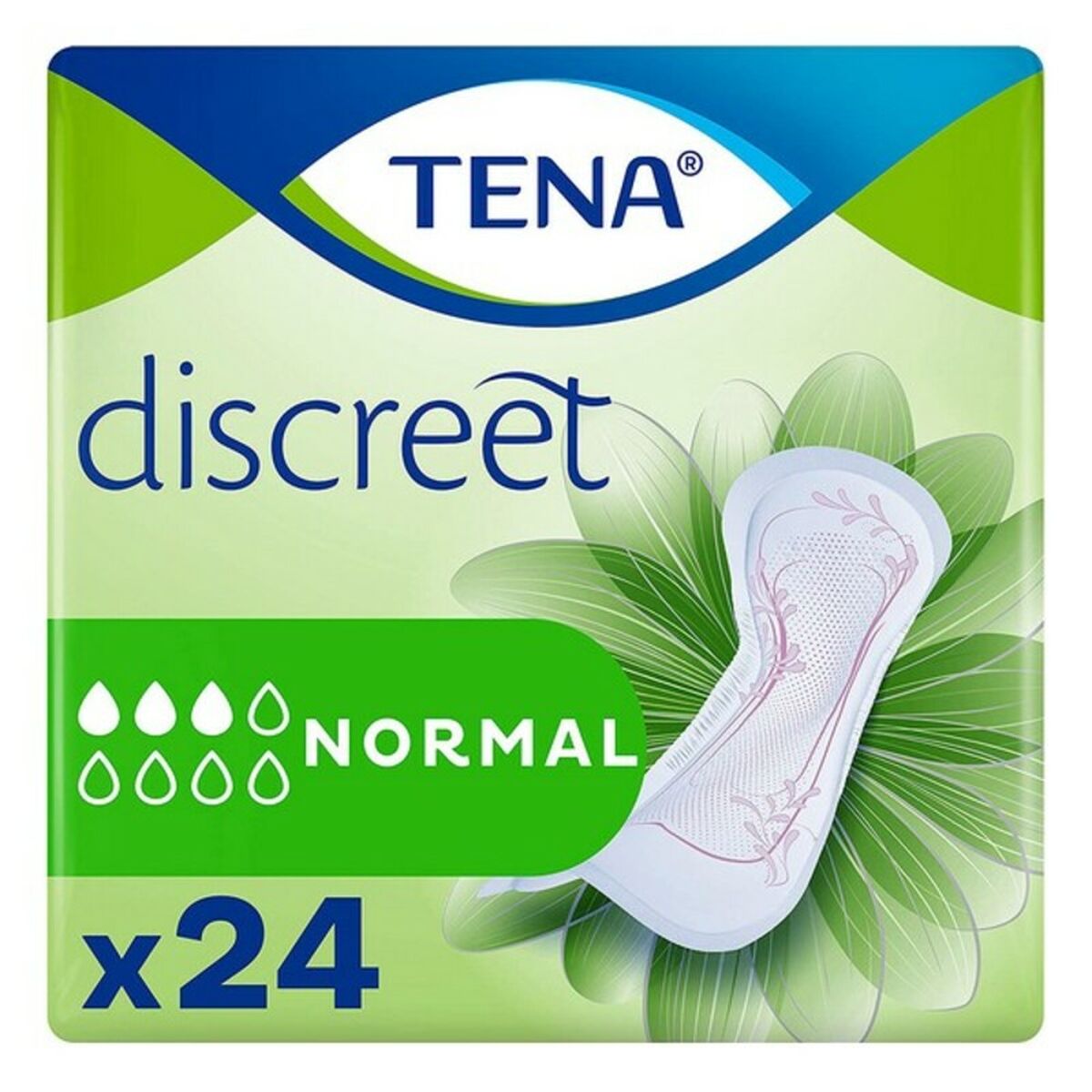 Incontinence Sanitary Pad Discreet Normal Tena (24 uds) – Produktbild 1