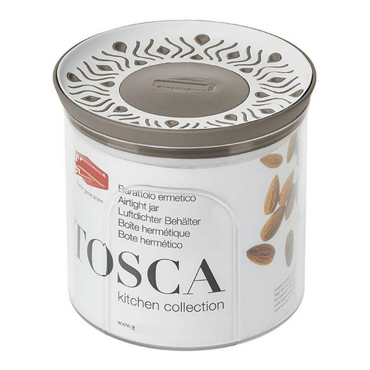 Tin Stefanplast STF923 11,7 x 11 x 11,7 cm Beige Kunststoff 700 ml – Produktbild 1