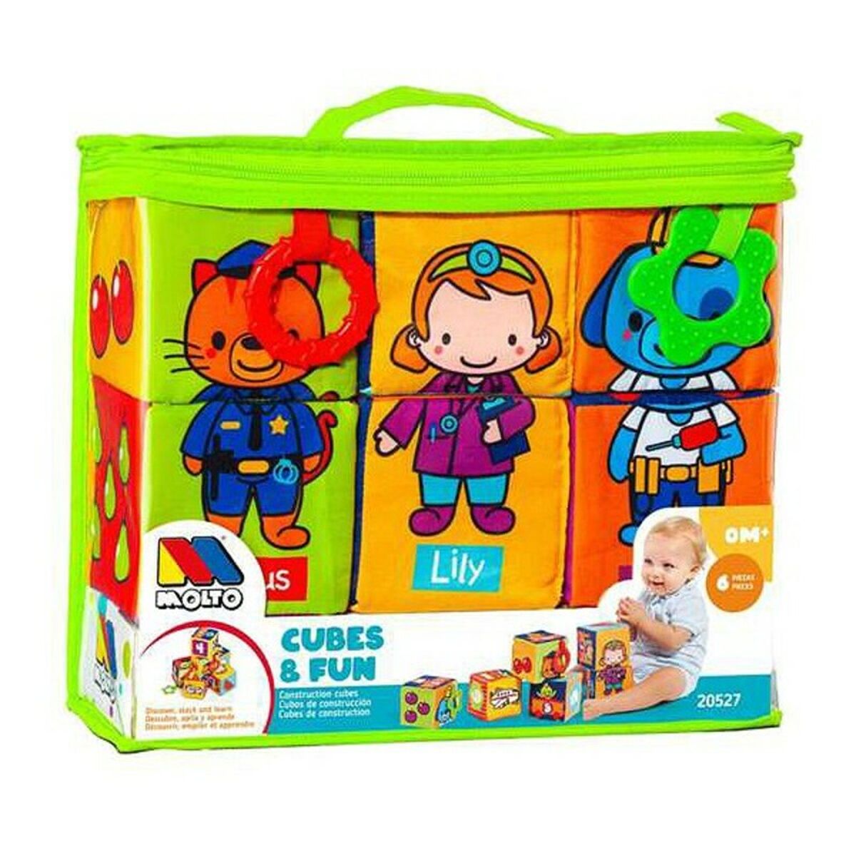 Soft Blocks for Learning Moltó (6 pcs) – Produktbild 1