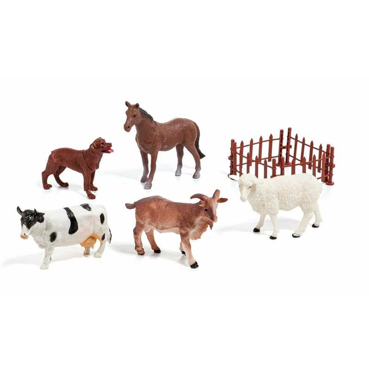 Set of Farm Animals Moltó 6 Teile Kunststoff – Produktbild 1