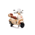 Kinder's Elektrisch Scooter RunRunToys Vespa Braun 12V