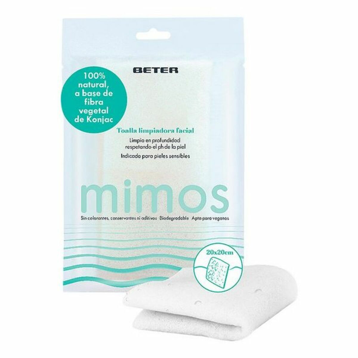 Towel for Sensitive Skin Beter Konjac Toalla (1 Stück) – Produktbild 1