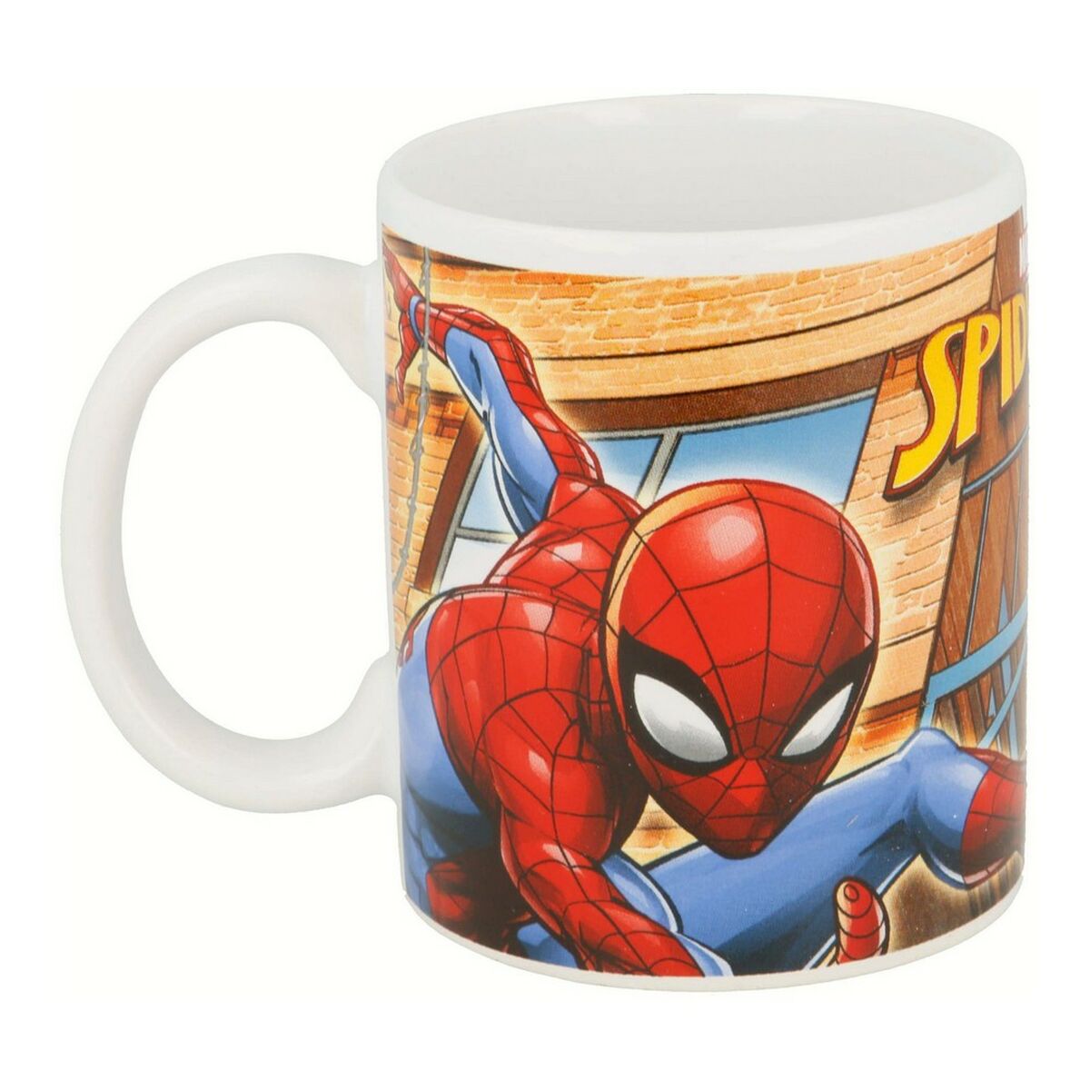 Spider-Man Becher Great power Blau Rot Keramik 350 ml