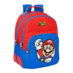 Schultasche Super Mario Blau Rot 32 x 42 x 15 cm