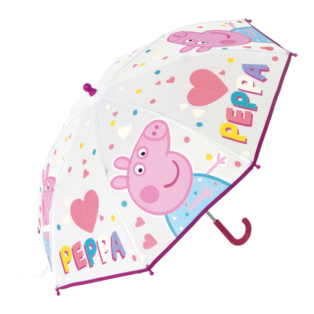Umbrella Peppa Pig Having fun Rosa (Ø 80 cm) – Produktbild 1
