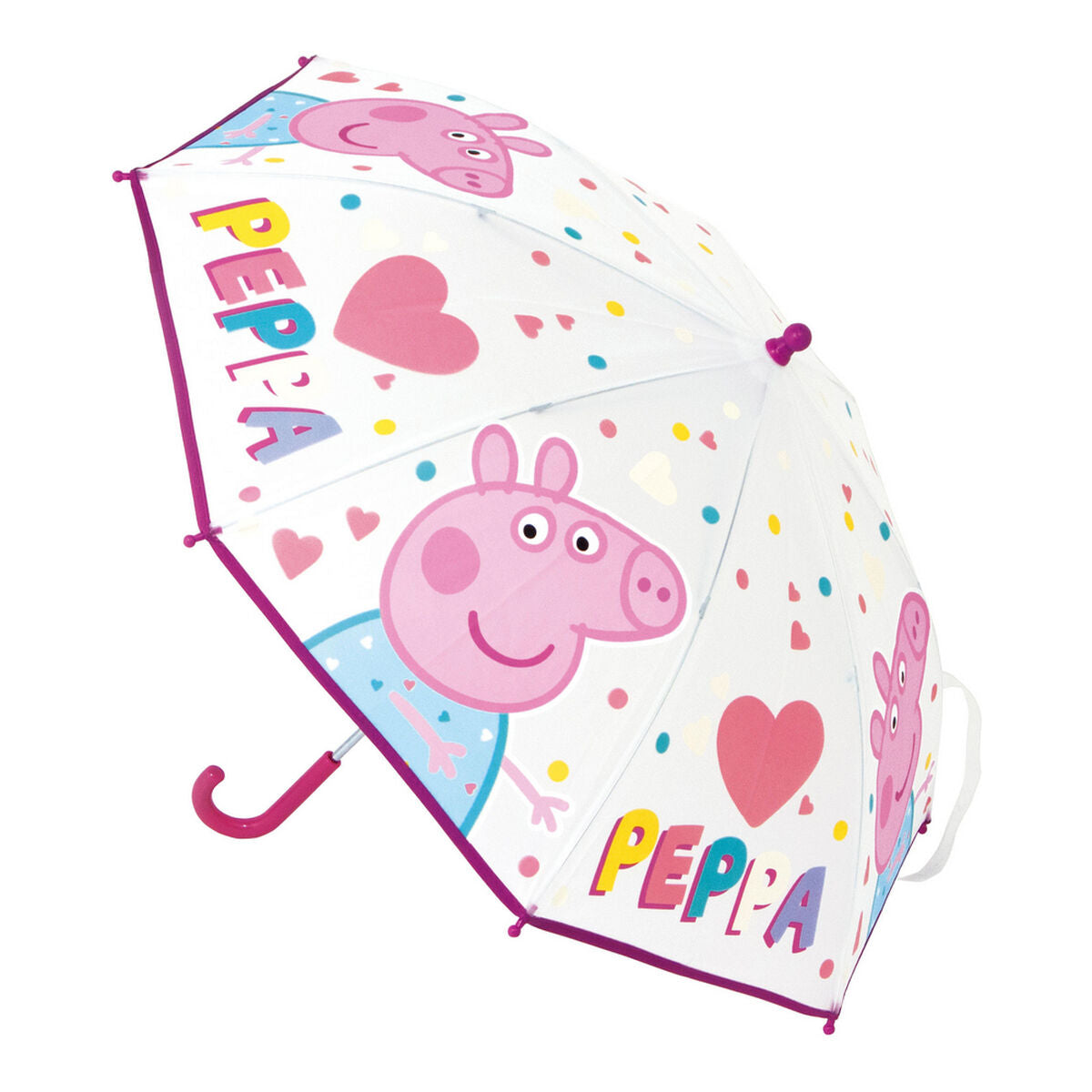 Umbrella Peppa Pig Having fun Rosa (Ø 80 cm)