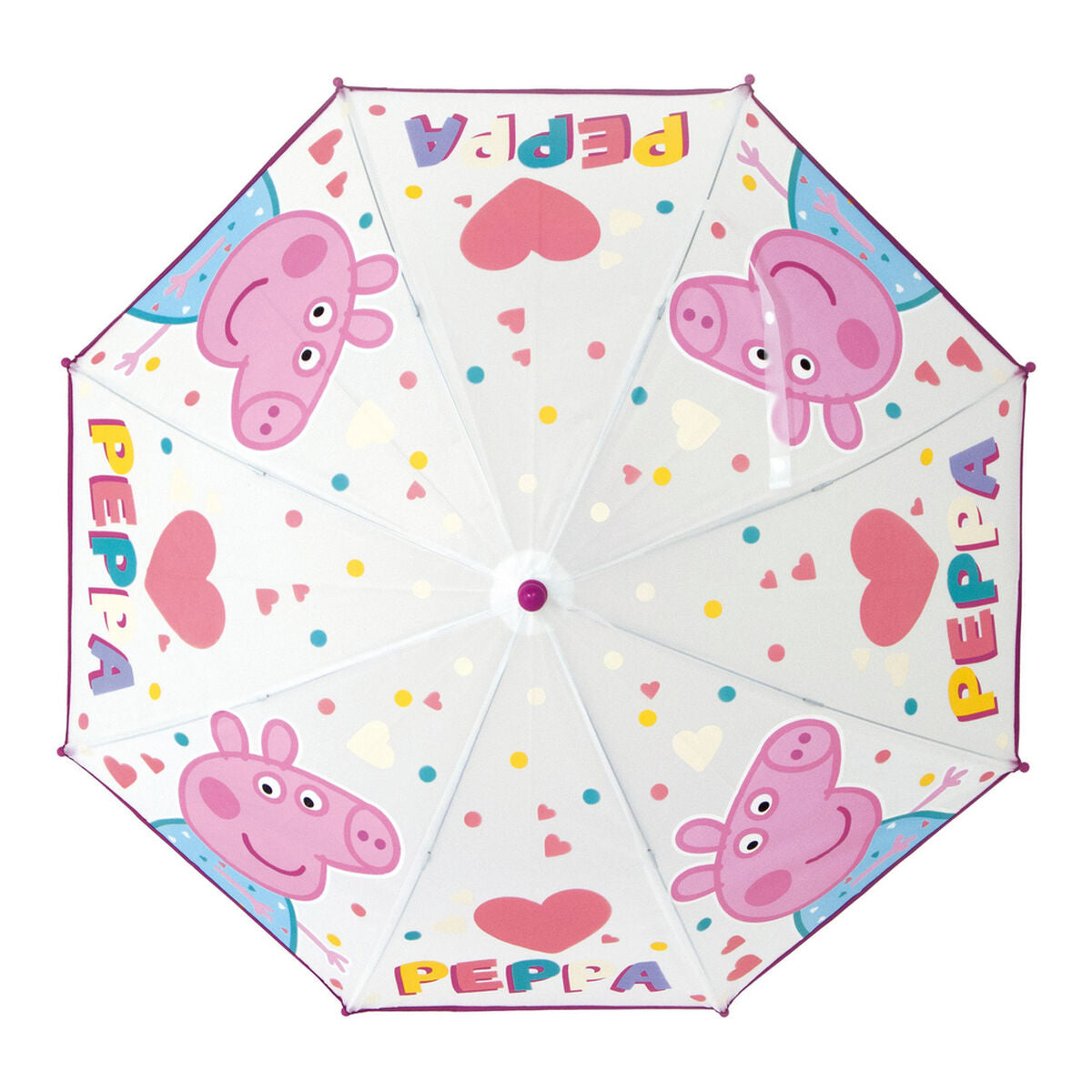 Umbrella Peppa Pig Having fun Rosa (Ø 80 cm)