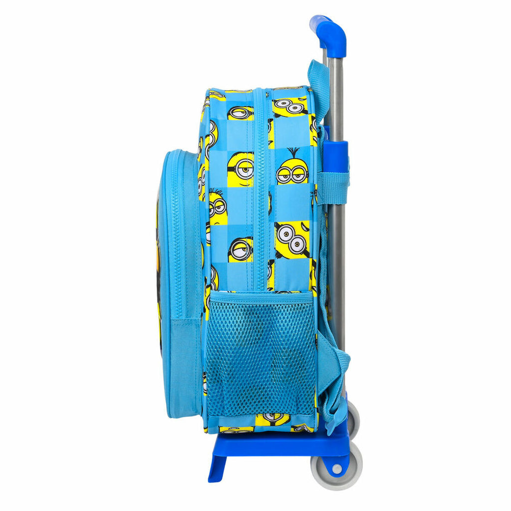 Schulrucksack mit Rollen Minions Minionstatic Blau (26 x 34 x 11 cm)