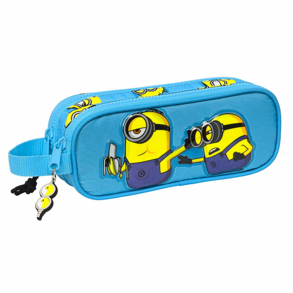 Minions Doppel-Federmäppchen Minionstatic Blau