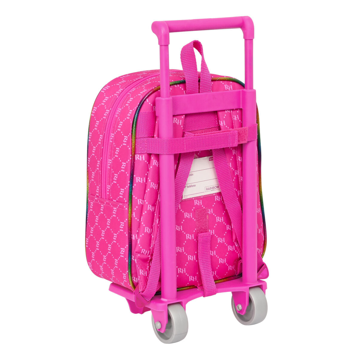 Schulrucksack mit Rollen Rainbow High Fuchsia (22 x 28 x 10 cm)