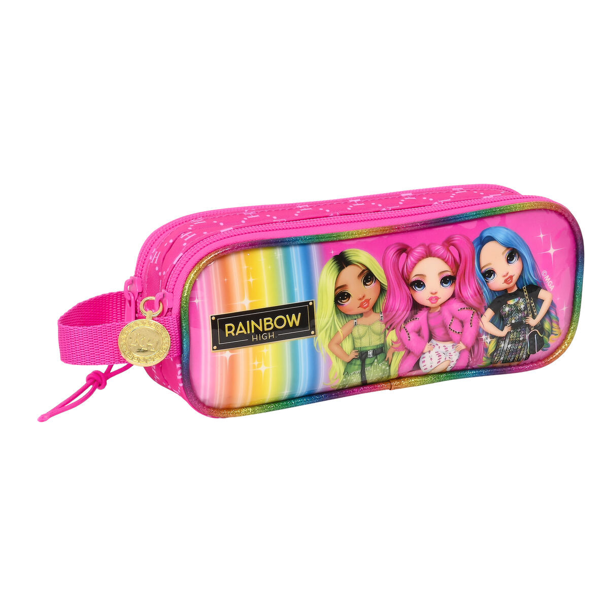 Doppelt Carry-all Rainbow High Fuchsia (21 x 8 x 6 cm)