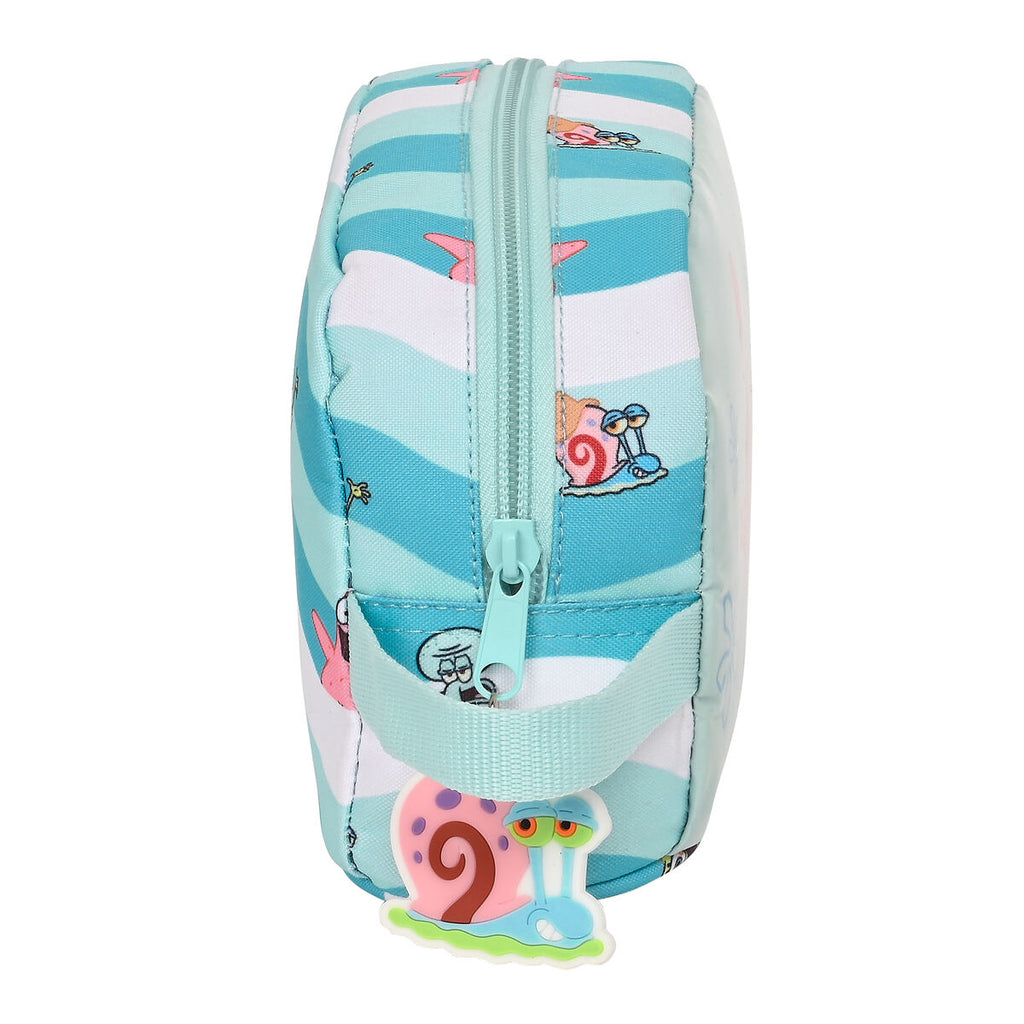 Spongebob Thermo-Lunchbox Stay positive Blau Weiß